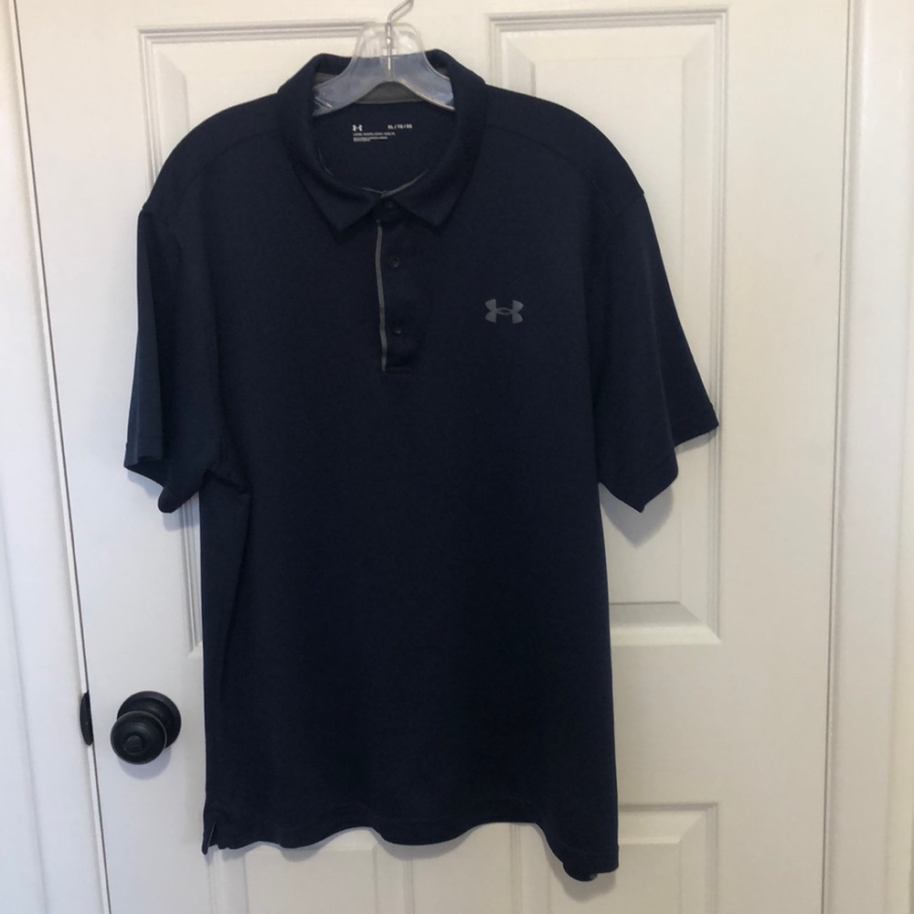 Hurley Blue/Gray Loose Polo Short Sleeve Shirt